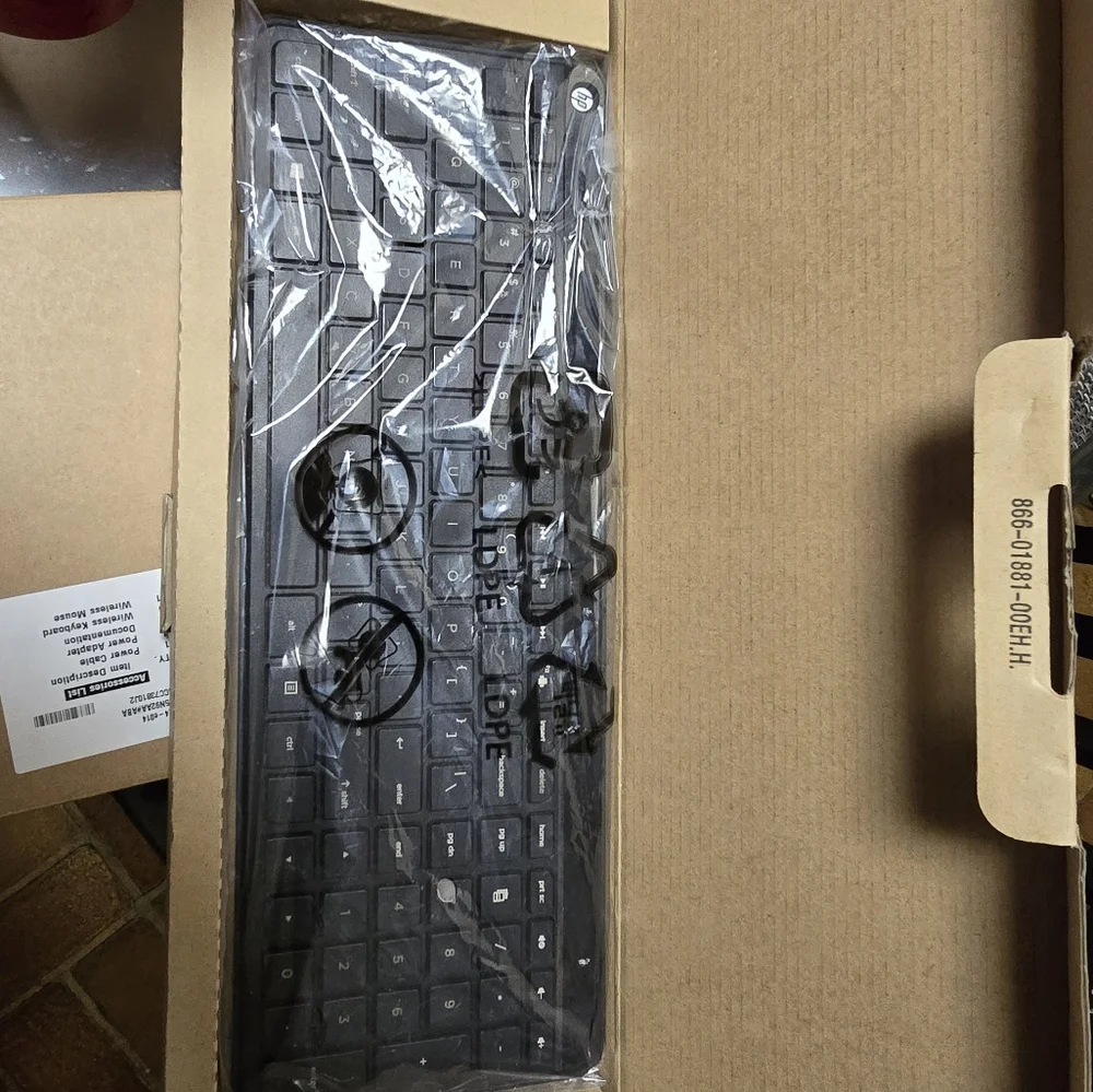 Computer keyboard and mouse